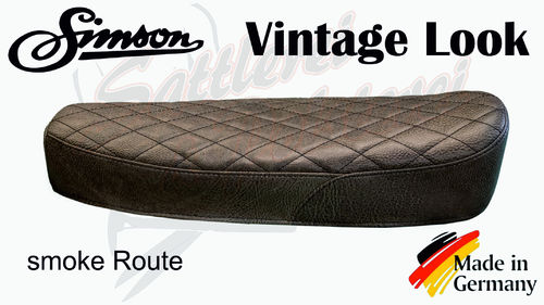 Simson Sitzbankbezug - Vintage Look - smoke Route