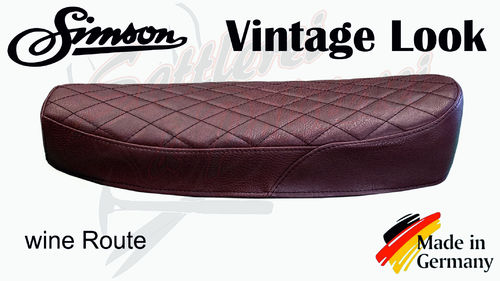 Simson seat cover - Vintage Look - wine Route