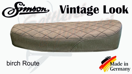 Simson Sitzbankbezug - Vintage Look - birch Route
