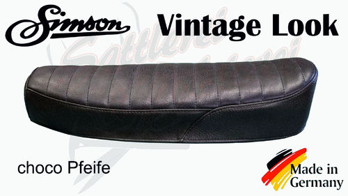 Simson Sitzbankbezug - Vintage Look - choco Pfeife