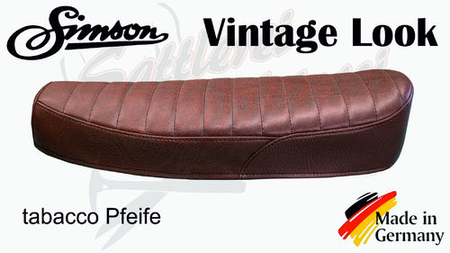 Simson Sitzbankbezug - Vintage Look - tabacco Pfeife