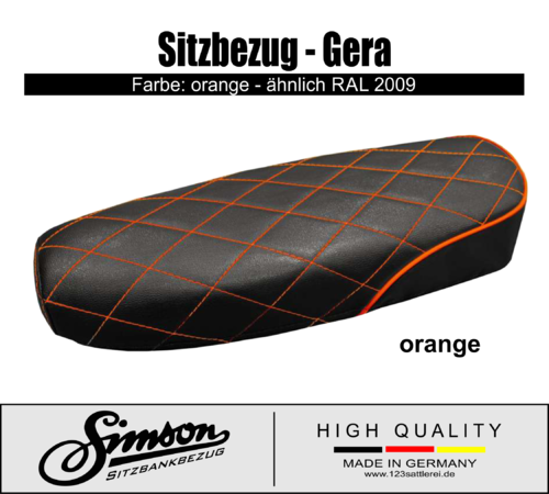Simson Sitzbankbezug - Gera - orange