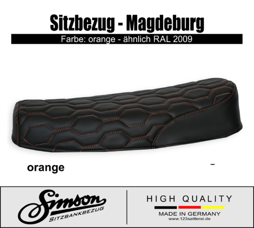 Simson seat cover - black smooth